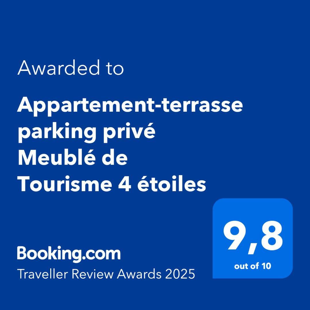Appartement-Terrasse Parking Prive Meuble De Tourisme 4 Etoiles Belfort Bagian luar foto