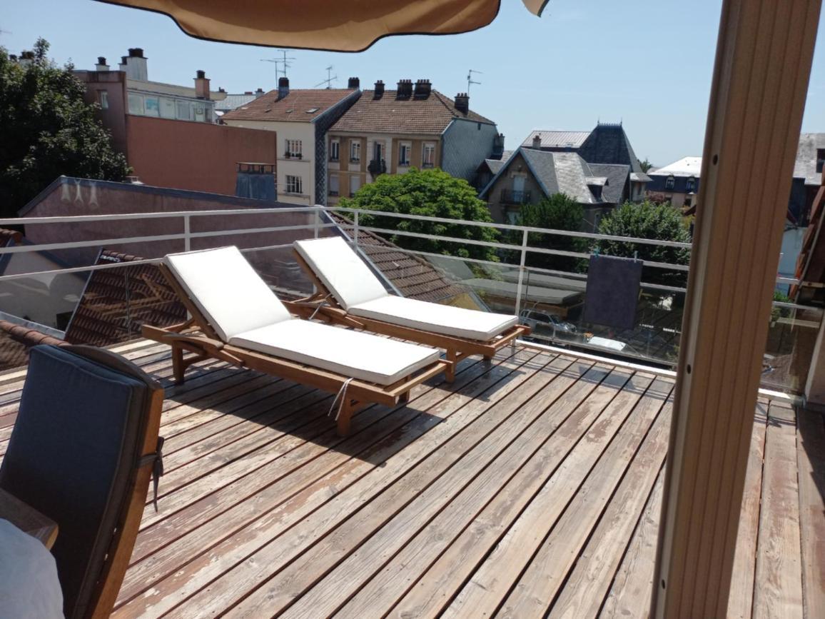 Appartement-Terrasse Parking Prive Meuble De Tourisme 4 Etoiles Belfort Bagian luar foto
